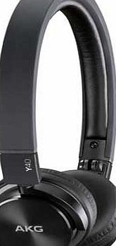 AKG Y40 Foldable On-Ear Headphones - Black
