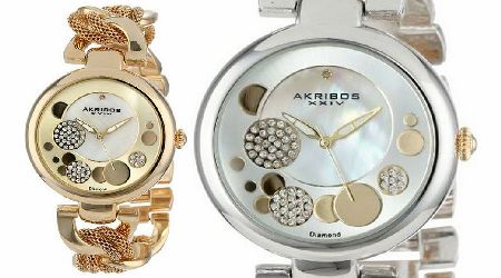 Womens Diamond and Mother of Pearl Watch