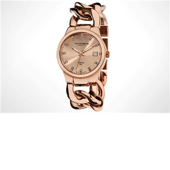Akribos XXIV Rose Gold without diamantes -