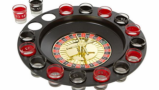 Aksans TM) ROULETTE DRINKING SHOT GAME AFTER PARTY ADULT STAG GAMING SPIN amp; SHOT 16 GLASSES