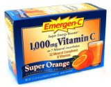 ALACER CORPORATION Emergen-C Super Orange 1000Mg Vitamin C Packettes (Pack of 36)