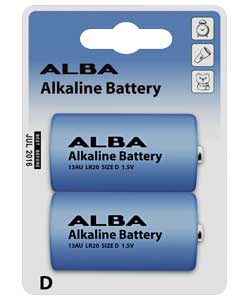Alba D Batteries - 2 Pack