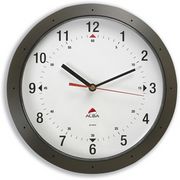 Alba Easytime Wall Clock Quartz with Plastic Lens and Case Diameter 320mm Black Ref HORMURN