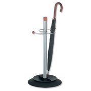 Alba Groom Umbrella Stand Metallic and Wooden Ref PMGROOM