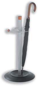 Groom Umbrella Stand Metallic and Wooden