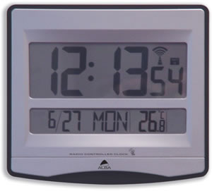 LCDtime Clock Digital 12 or 24-hour Display
