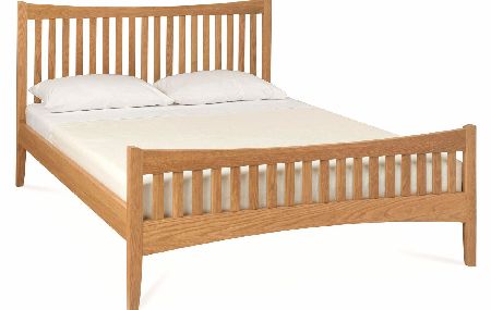 ALBA Oak High Footend Bedstead - Double or King