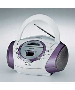 Alba Pink Portable Boombox