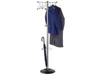 single stem garment rack with umbrella