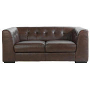 Albany regular leather sofa, chocolate