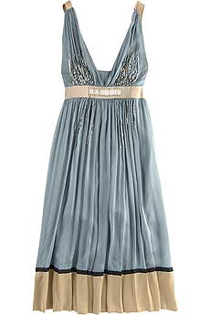 Alberta Ferretti Grecian Style Silk Dress