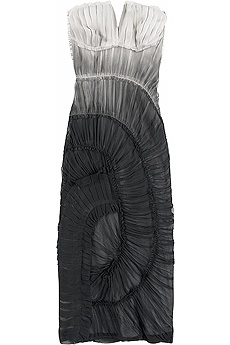 Alberta Ferretti Ombre chiffon dress