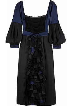 Alberta Ferretti Ruffle front dress