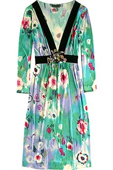 Alberta Ferretti Stone Embellished Dress