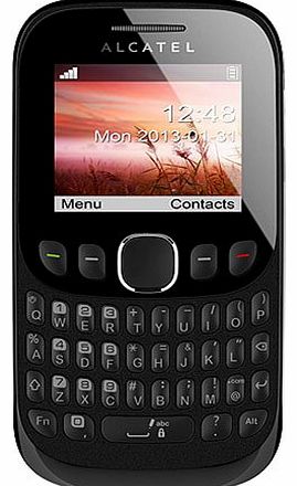 Alcatel Tribe 3003g Vodafone Pay As You Go Qwerty Mobile Phone - Black