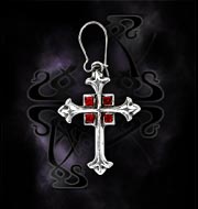 Alchemy Gothic Alter Cross Earring