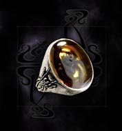 Alchemy Gothic Amber Tomb Ring