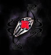 Alchemy Gothic Bathory Crystal Ring