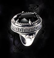 Alchemy Gothic Black Hemlock Poison Ring