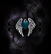 Alchemy Gothic Blackheart Pendant