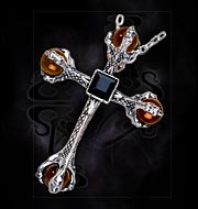 Alchemy Gothic Chimera Cross Pendant