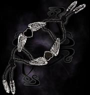 Alchemy Gothic Coeur Noir Bracelet