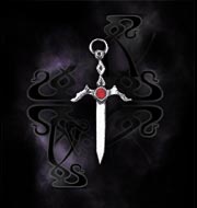 Alchemy Gothic Crystal Dagger Earring