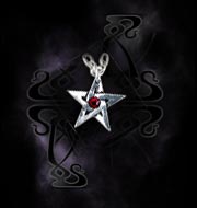 Alchemy Gothic Crystal Pentagram Pendant