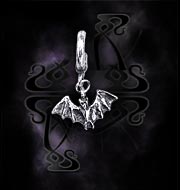 Alchemy Gothic Fledermaus Ring Stud Earring