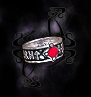 Alchemy Gothic Holy Blood Runeband Ring