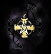 Alchemy Gothic Magic Cross Pendant