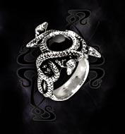 Alchemy Gothic Nigrum Serpentis Ring