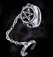 Alchemy Gothic Pentagram Slave Ring