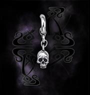 Alchemy Gothic Skull Ring Stud Earring