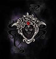 Alchemy Gothic The Black Gorgon Brooch