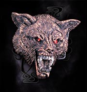 Alchemy Gothic Wolf Head Buckle