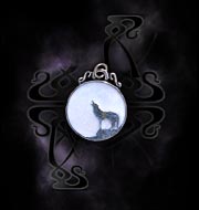 Alchemy Gothic Wolf Pendant