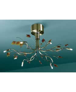 Brass 6 Light Ceiling Fitting