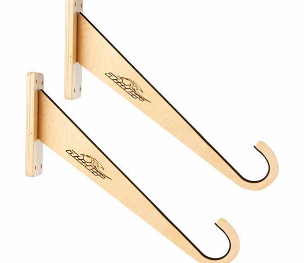 Alder Surfboard Holder Wall Arm - Natural Wood