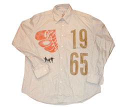 Zip thru cotton track