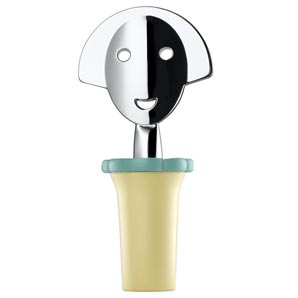 Alessi Anna Bottle Stopper- Yellow