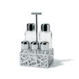 Alessi CACTUS! - Pierced Stainless Steel Condiment Set