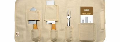 Alessi La Via Lattea Set of Hard Cheese Knives Hard