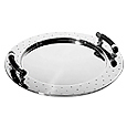 Stainless Steel Round Tray with Handles