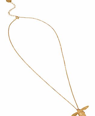 Alex Monroe Bumble Bee Pendant Necklace, Gold