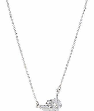 Alex Monroe Little Feather Silver Pendant Necklace
