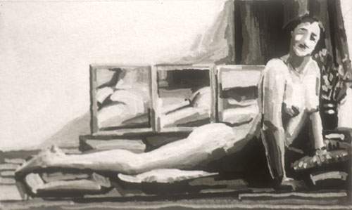 Alexander Adams Nude With Three Mirrors