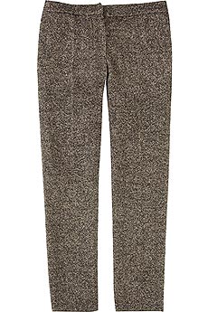 Herringbone cropped pants