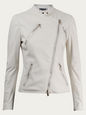 ALEXANDER MCQUEEN LEATHER IVORY 44 IT AM-T-195341