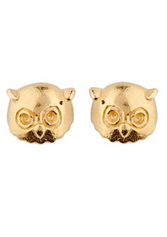 Alexis Dove Gold Plated Owl Stud Earrings by Alexis Dove
